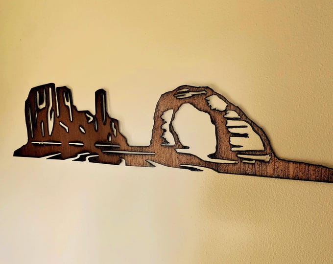 Arches National Park Metal Wall Art – Moab Utah Rustic Steel Hiking Decor – Backpacking and Nature Lover Gift