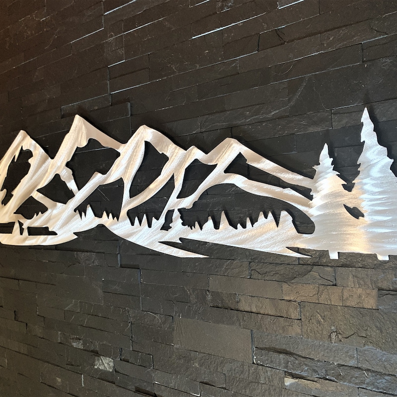 Metal Mountain Wall Art - Etsy