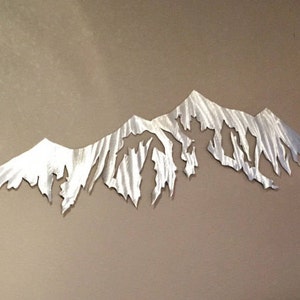 Breckenridge mountain artwork. Colorado ski resort. Metal mountain wall art. Gift for Skier or snowboarder in the family. Mountain life