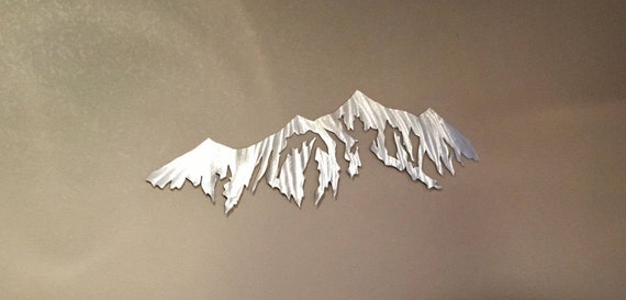 Breckenridge mountain artwork. Colorado ski resort. Metal mountain wall art. Gift for Skier or snowboarder in the family. Mountain life