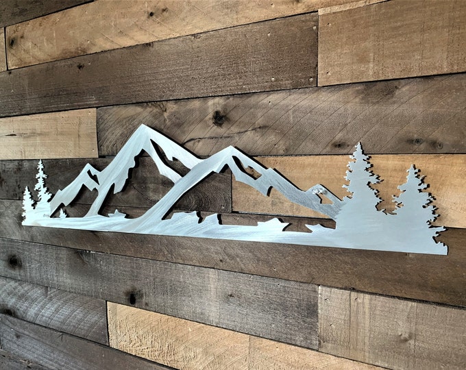 Beaver Creek Ski Resort. Colorado Mountains. Ski and Snowboard art. Handmade aluminum mountains for outside of home or inside on your wall