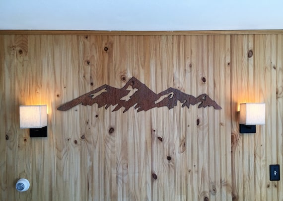 Boulder mountain range, Flatirons. Rustic Steel