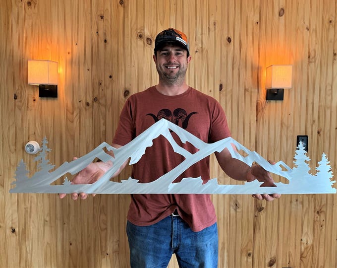 Beaver Creek Ski Resort Mountain Wall Art – Colorado Ski Lodge and Cabin Decor – Handmade Aluminum Artwork