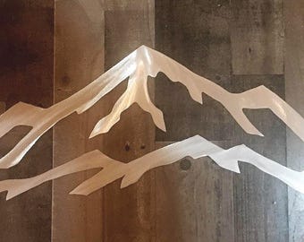 Park City Utah Ski Resort Metal Wall Art, Handmade Mountain Decor