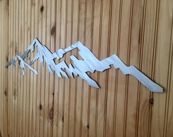 Copper Mountain Ski Resort Mountain Artwork – Colorado Metal Wall Art – Ski and Snowboard Decor – Winter Wilderness and Mountain Home Art