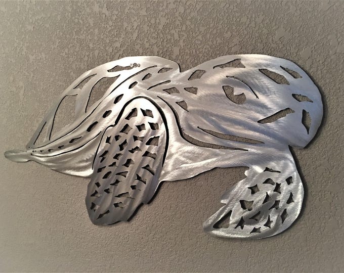 Metal Wall Art Sea Turtle Undersea Creature Scuba Diving Snorkeling Swimming Boating Beach House Ocean Cottage Vacation Garden Artwork Gift