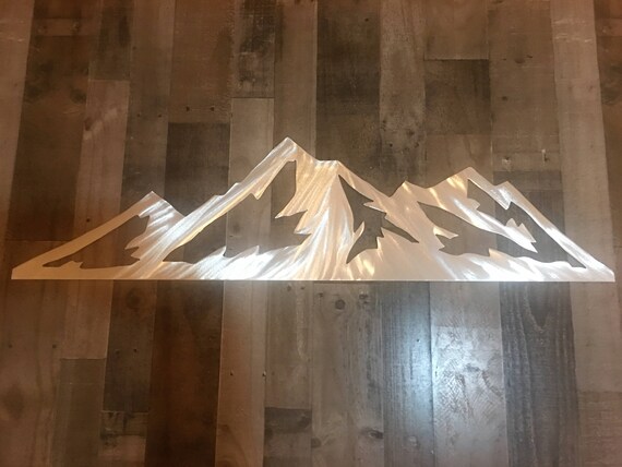 Jackson Hole Wyoming Ski Resort Metal Artwork Grand Teton Etsy