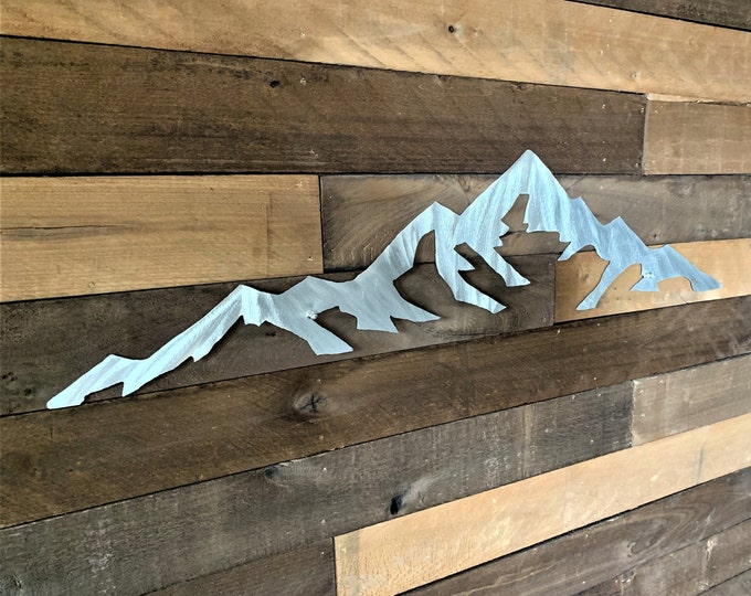 Metal mountain art. Mt Elbert. Colorado 14er Mountain 3ft.