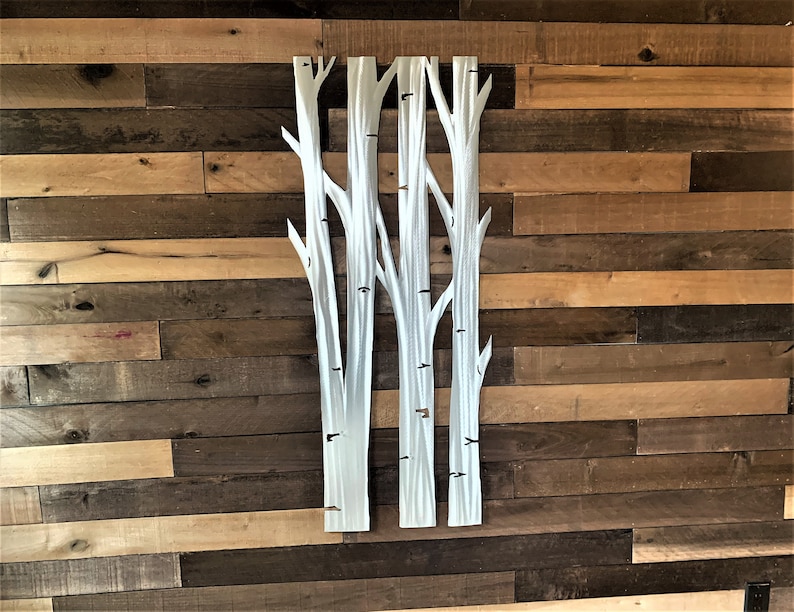 Large Aspen Trees Metal Artwork. 4ft Metal Wall Art. Colorado Etsy