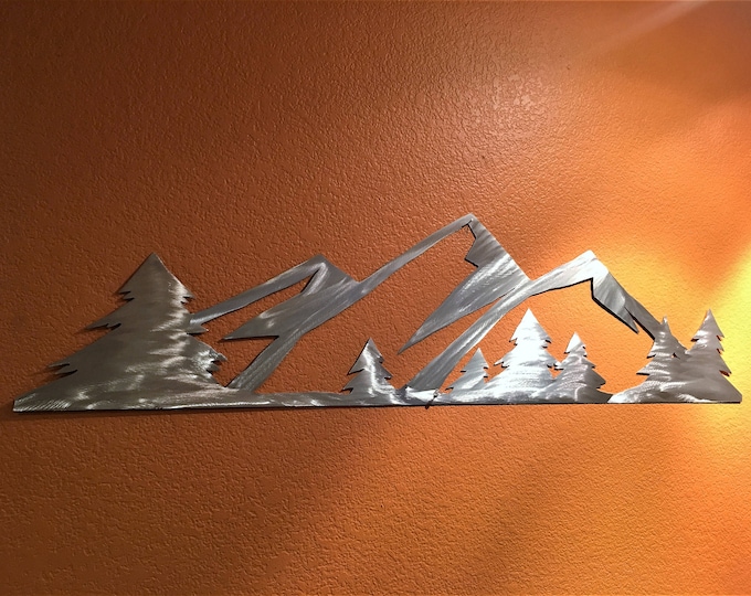 Colorado mountain art. Rocky Mountain National Park. Home decor. Estes Park Colorado. Silver snow mountains 3 Ft.