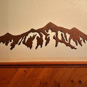 Rustic Mountain Artwork - Breckenridge Ski Resort - Ski Cabin Decor image 1
