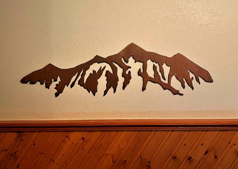 Rustic Mountain Artwork - Breckenridge Ski Resort - Ski Cabin Decor image 1