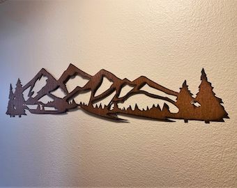 Rustic Mountain Artwork | Winter Park Colorado Ski Scene | Cabin or Lodge Decor | Handmade Gift for Skier or Snowboarder