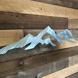 Mount Evans (L) Mt. Bierstadt (R) Colorado 14er Mountain Metal Wall Art Fourteener Rocky Mountains Front Range Trails Hiking Scenic Artwork