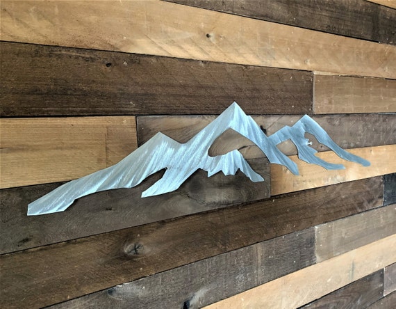 Mount Evans (L) Mt. Bierstadt (R) Colorado 14er Mountain Metal Wall Art Fourteener Rocky Mountains Front Range Trails Hiking Scenic Artwork