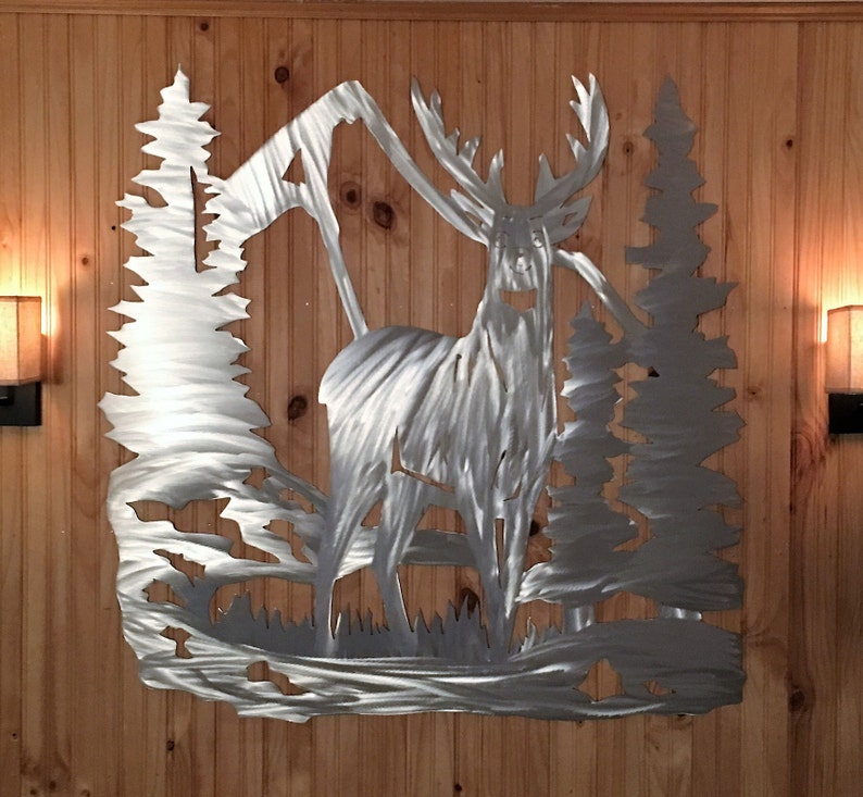 Deer Metal Wall Art. Hunting Decor. Gift for Outdoorsman Etsy