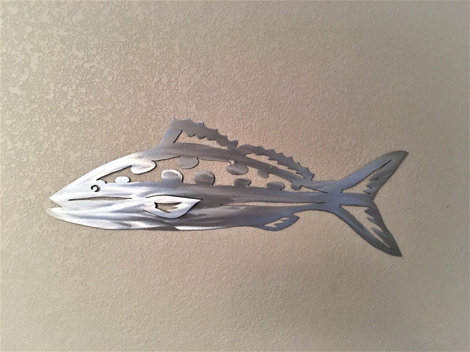 Yellowtail Snapper Metal Wall Art Ocean Fishing Artwork Fisherman