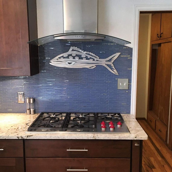 Yellowtail Snapper Metal Wall Art Ocean Fishing Artwork Fisherman Father's Day Birthday Bachelor Gift Beach House Saltwater Fish Home Decor
