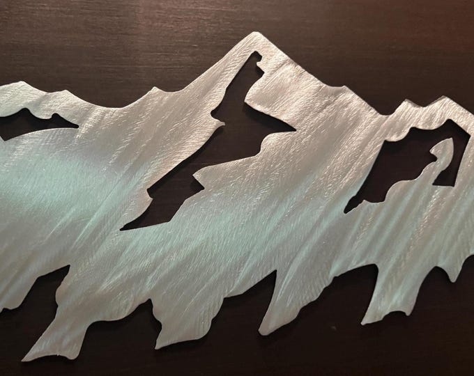 Telluride Ski Resort Aluminum Artwork - Colorado Mountain Range - Metal Wall Art - Lodge Cabin Wall Decor - Gift for Snowboarder