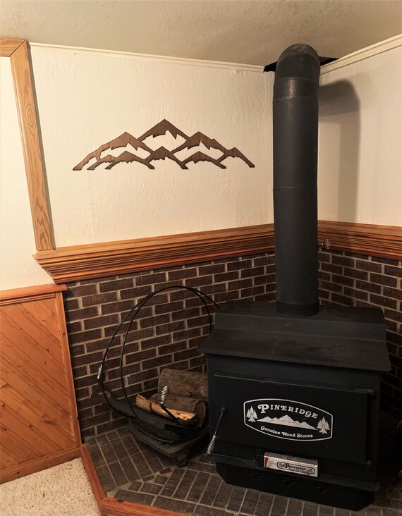 Rustic Mountain artwork of Vail ski resort 4ft