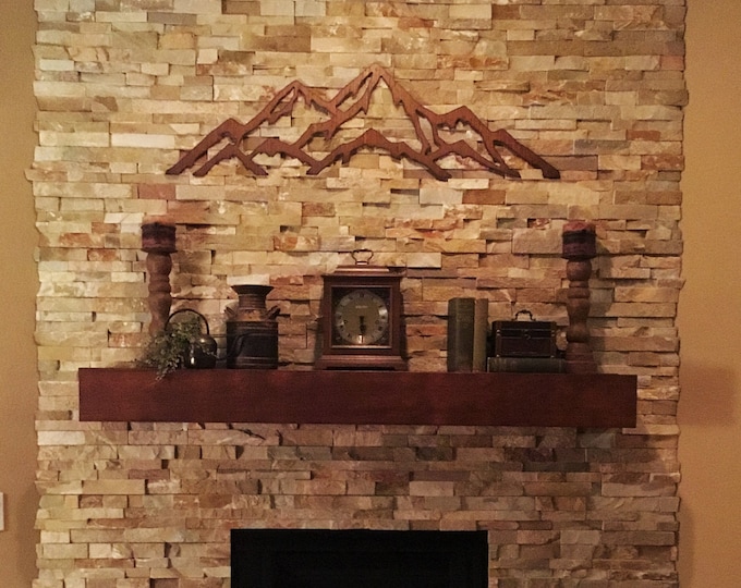 4 Foot Aspen Ski Resorts. Brown Steel