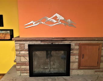Steamboat Ski Resort Artwork - Colorado Skiing and Snowboarding Mountains. Large wall art for bedroom headboard - Outdoorsman Gift. 4ft