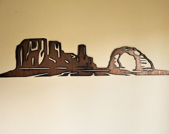 Arches National Park. Moab Utah. Metal wall art. Rustic decor. Gift for hiker