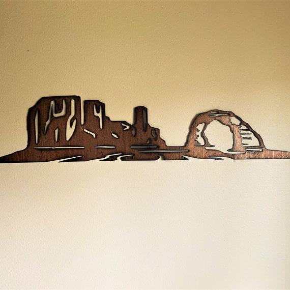 Arches National Park. Moab Utah. Metal wall art. Rustic decor. Gift for hiker