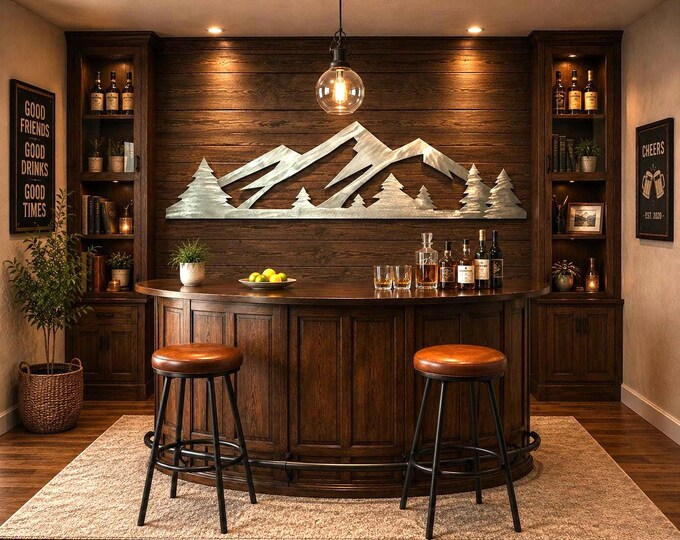 Extra Large Wall Art | Rocky Mountain National Park | Colorado Mountain Decor | Statement Mountain Artwork | Brushed Aluminum Wall Hanging