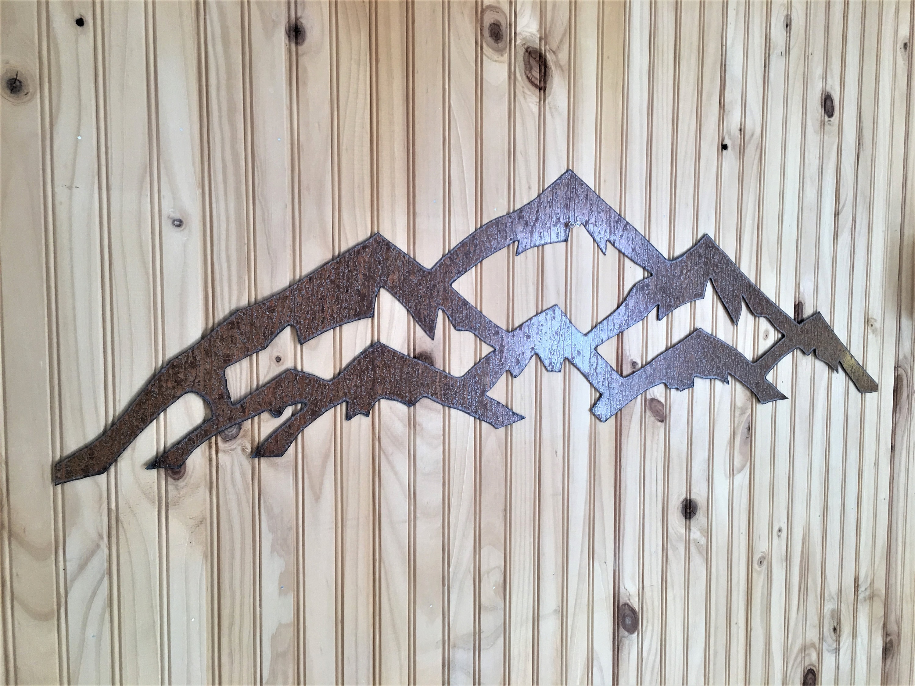 Vail Ski Resort Area Colorado Metal Wall Art Rustic Steel Mountains