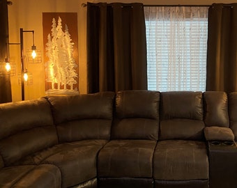 Extra large wall art, Evergreen trees, Home decor, Tree wall hanging, Gift for new home. Anniversary, Outdoorsy artwork, Pine tree forest