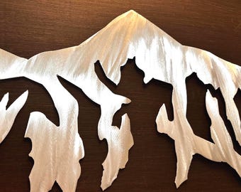 Breckenridge Mountain Metal Wall Art | Colorado Ski Resort Decor | Gift for Skier or Snowboarder | Lodge or Cabin Artwork
