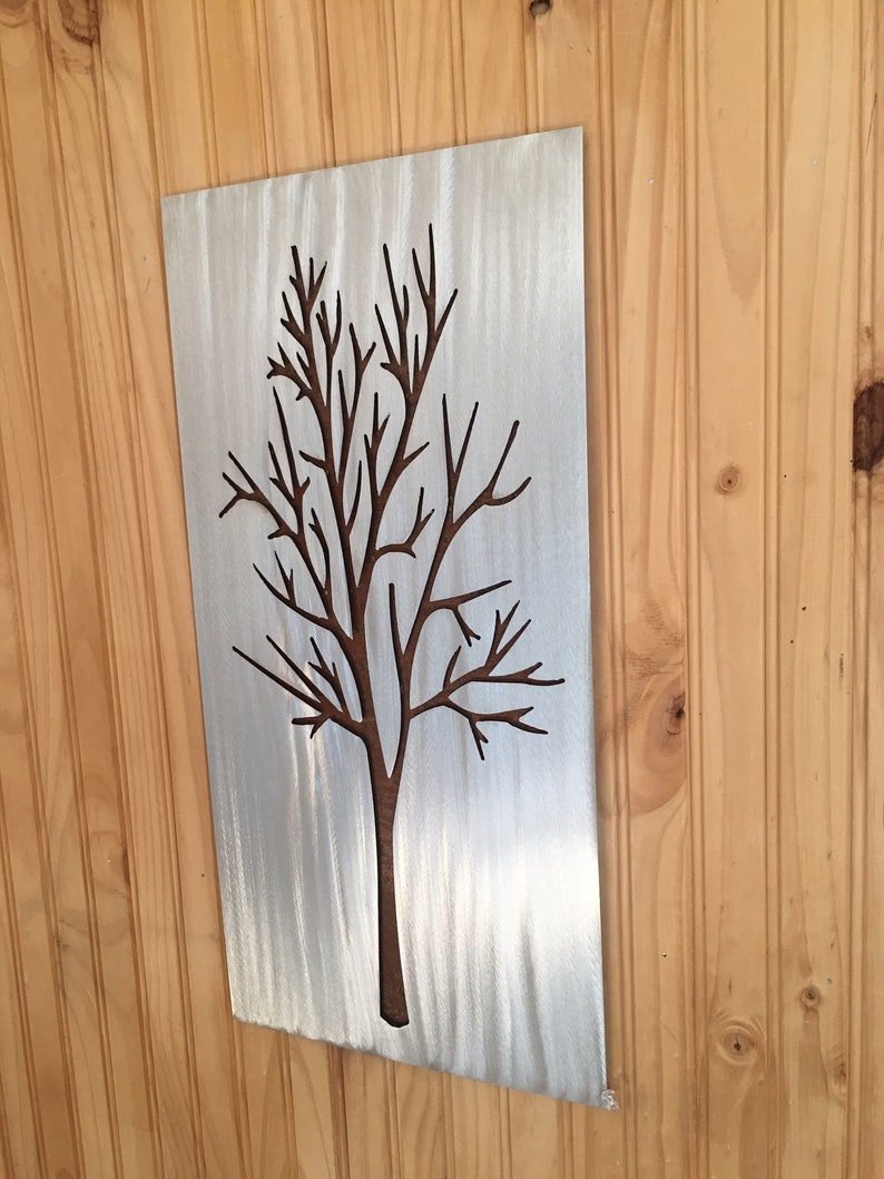 Modern Tree Artwork. Metal Wall Art. Colorado Home. Kitchen Etsy