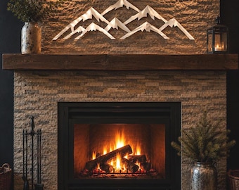 Vail Ski Resort Metal Wall Art | Colorado Mountain Decor | Ski Lodge Wall Hanging | Rustic Cabin Decor | Metal Mountain Art