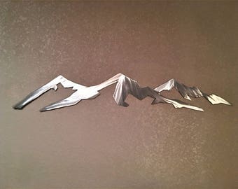 Longs Peak. Colorado decor. Fourteener art. Metal Wall Artwork. Estes Park. Rocky Mountain National Park.