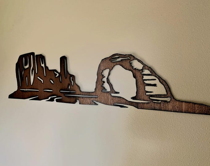 Arches National Park Metal Wall Art – Moab Utah Rustic Steel Hiking Decor – Backpacking and Nature Lover Gift