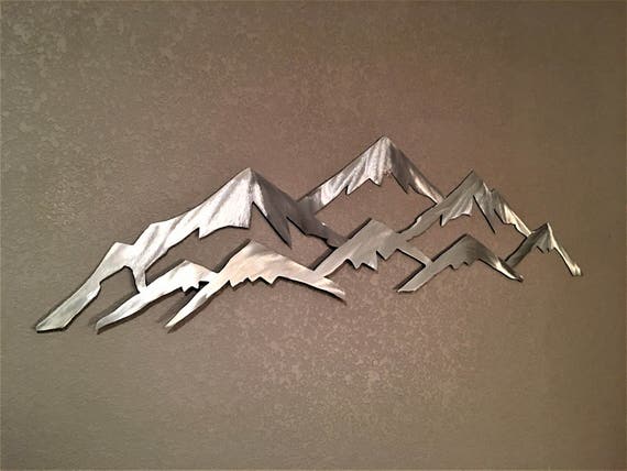 Vail Colorado Mountain Ski Resort Metal Wall Art Skiing Landscape Mountains Nature Outdoors Lodge Cabin Artwork Peaks Unique Gift Idea 3 Ft.