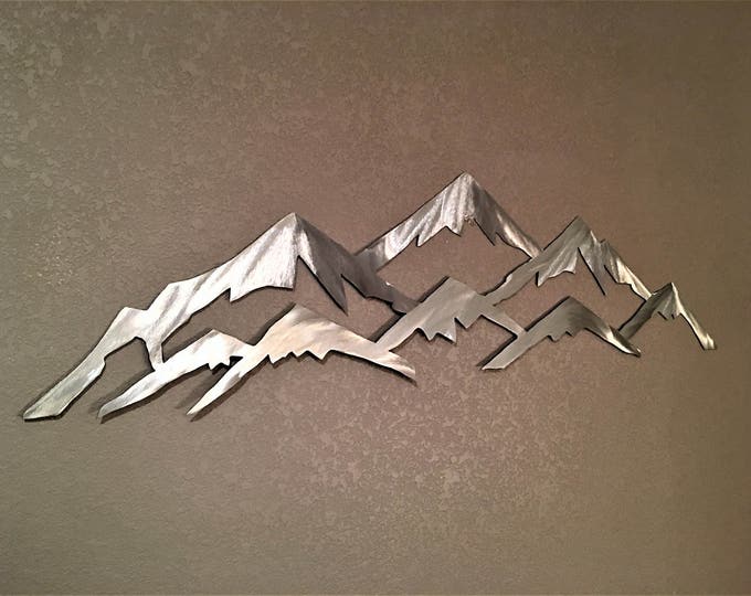 Vail Colorado Mountain Ski Resort Metal Wall Art Skiing Landscape Mountains Nature Outdoors Lodge Cabin Artwork Peaks Unique Gift Idea 3 Ft.