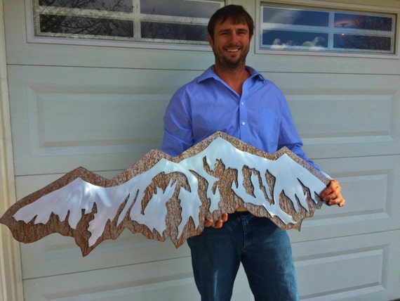 Breckenridge Mountain Range / Wall Decor / Nature lover / 5th Anniversary gift / Extra large wall art / Farmhouse Style / Handmade fine art