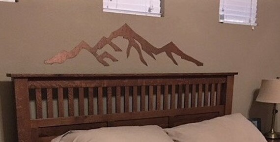Pikes Peak 14,115 feet. Colorado 14er. Metal wall art. Mountain skyline for your bedroom. Mountain art. Colorado artwork. Fourteener - 14ers