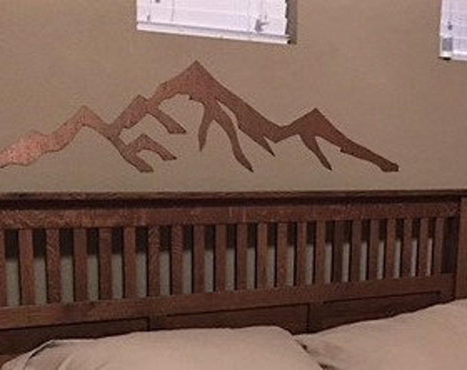 Pikes Peak 14,115 feet. Colorado 14er. Metal wall art. Mountain skyline for your bedroom. Mountain art. Colorado artwork. Fourteener - 14ers