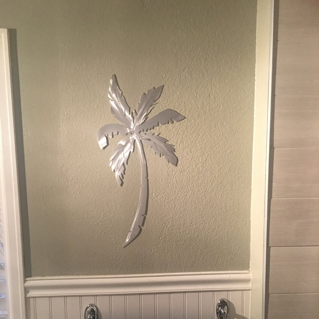 Palm Tree Metal Wall Art Tropical Decor. Beach Life - Etsy