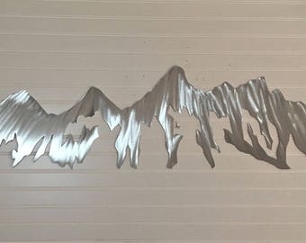 Wyoming mountain Art. Grand Tetons National Park. Wyoming mountains. Jackson Hole. Yellowstone. 3 Ft.