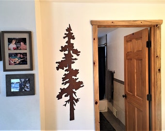 Rustic Pine Tree Wall Art - Forest Decor - Nature Lover Artwork