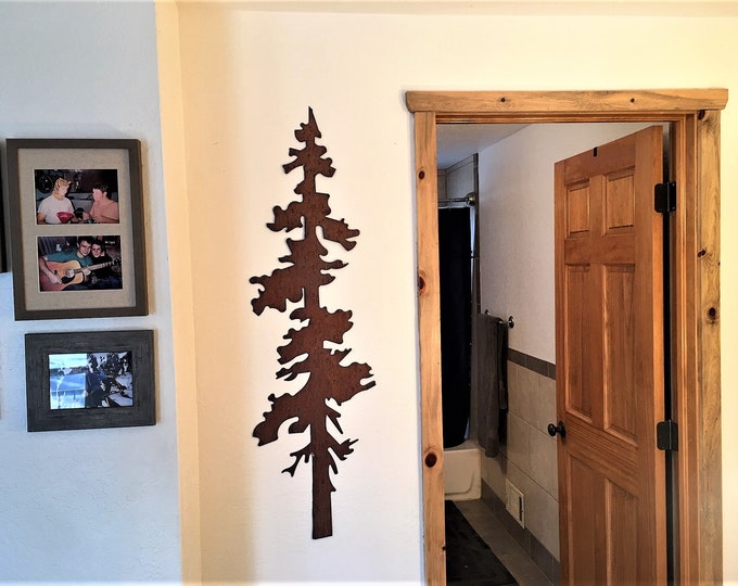 Rustic Pine Tree Wall Art - Forest Decor - Nature Lover Artwork