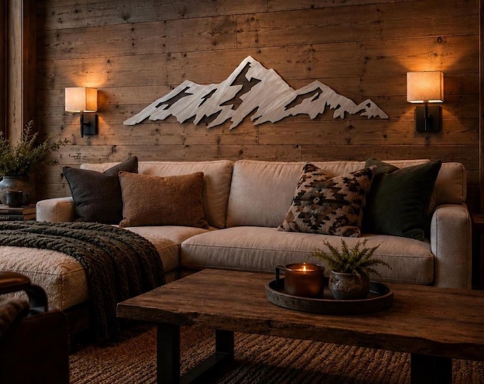 Extra Large Mountain Wall Art | Boulder Flatirons Metal Art | Colorado Mountain Decor | 5 Ft Aluminum Statement Piece