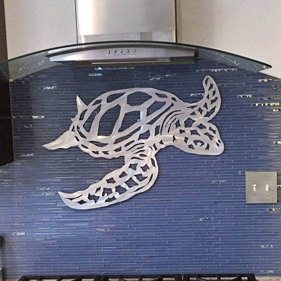 Metal Sea Turtle Art. Hawaiian decor. Beach House Artwork. Scuba diving gift. Florida Keys. Tropical