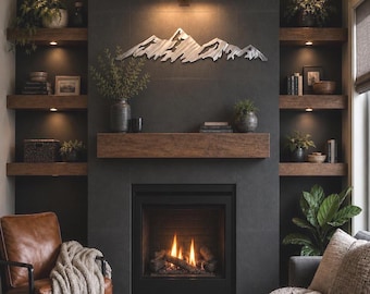 Boulder Flatirons Metal Wall Art | Colorado Mountain Decor | Flatirons Wall Hanging | Boulder Colorado Gift | Brushed Aluminum Art | 4ft