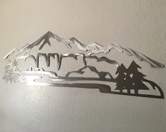 Handmade Mountain Decor – Fort Collins Horsetooth Mountain Artwork – Colorado State University Graduation Gift