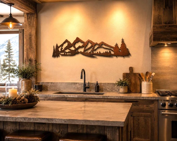 Winter Park Colorado Metal Wall Art | Ski Cabin Decor | Rustic Mountain Wall Art | Colorado Ski Resort Art | 4 Ft